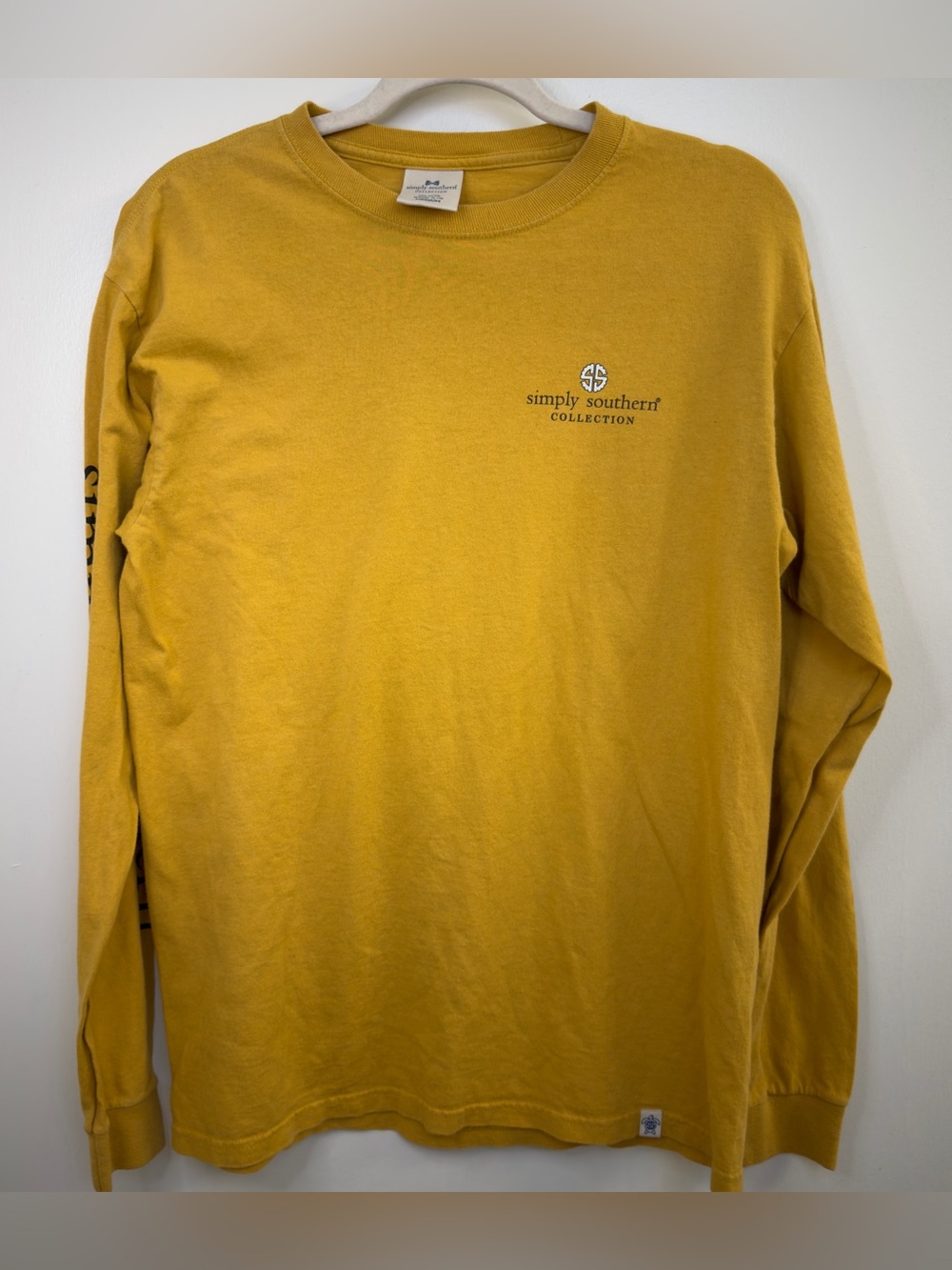 Simply Southern Men's Long Sleeve Tee - Mustard Size Medium